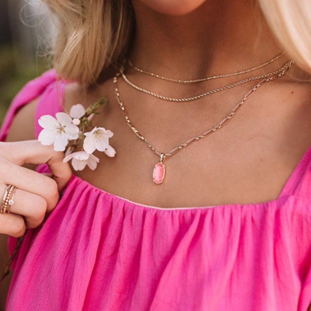 Kendra Scott Elisa Gold Triple Strand Necklace